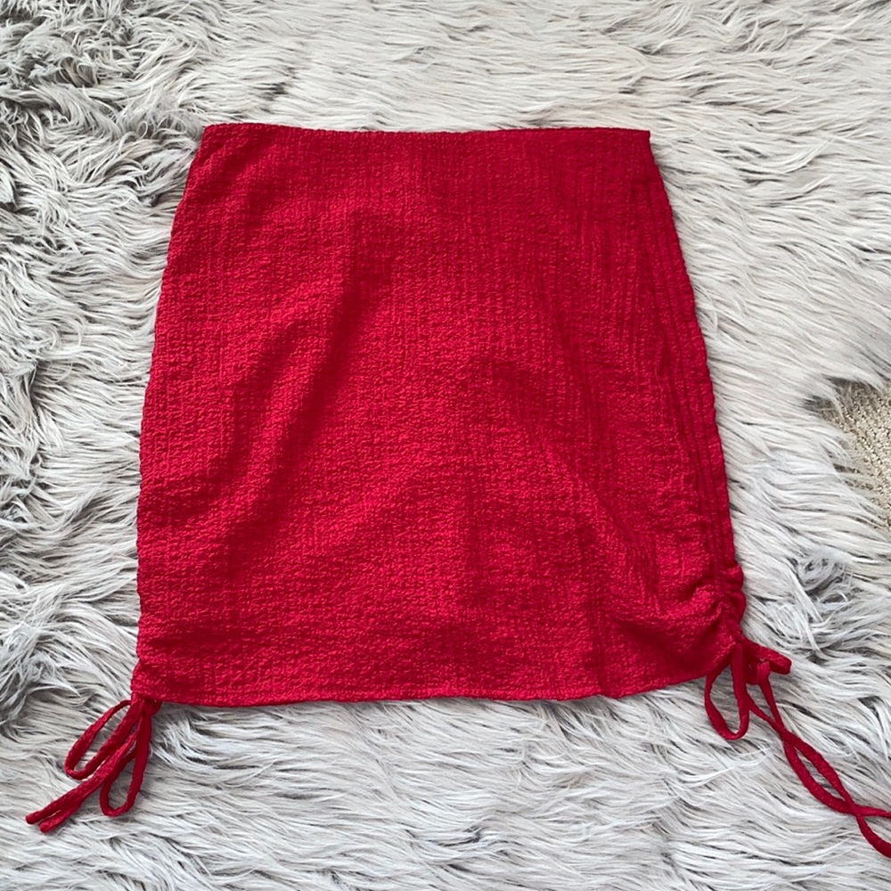 Red skirt